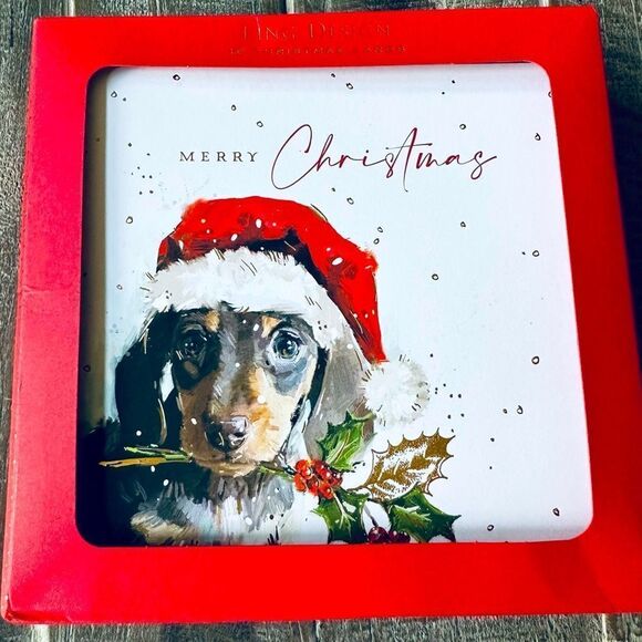 Dachshund Dog Christmas Holiday Greeting Cards - Picture 1 of 2
